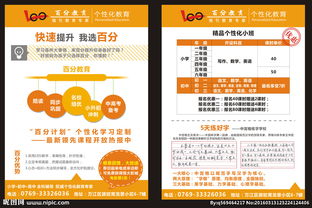 百分教育传单图片